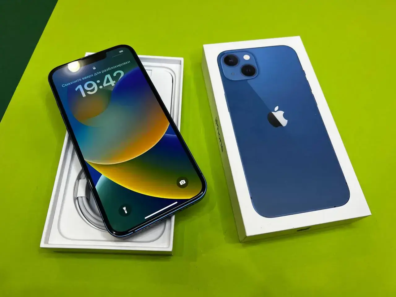 📲OPEN BOX Apple iPhone 13 128GB Blue (MLMT3, MLPK3),🔋99% (Состояние - новое, актив - 09.11.2022 / Комплект - полный | гарантия - 1 мес.)