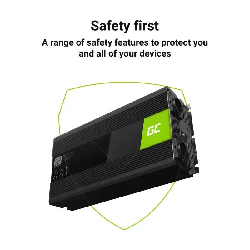 Перетворювач напруги Green Cell Car Power Inverter Converter 24V to 230V 3000W/6000W Pure sine