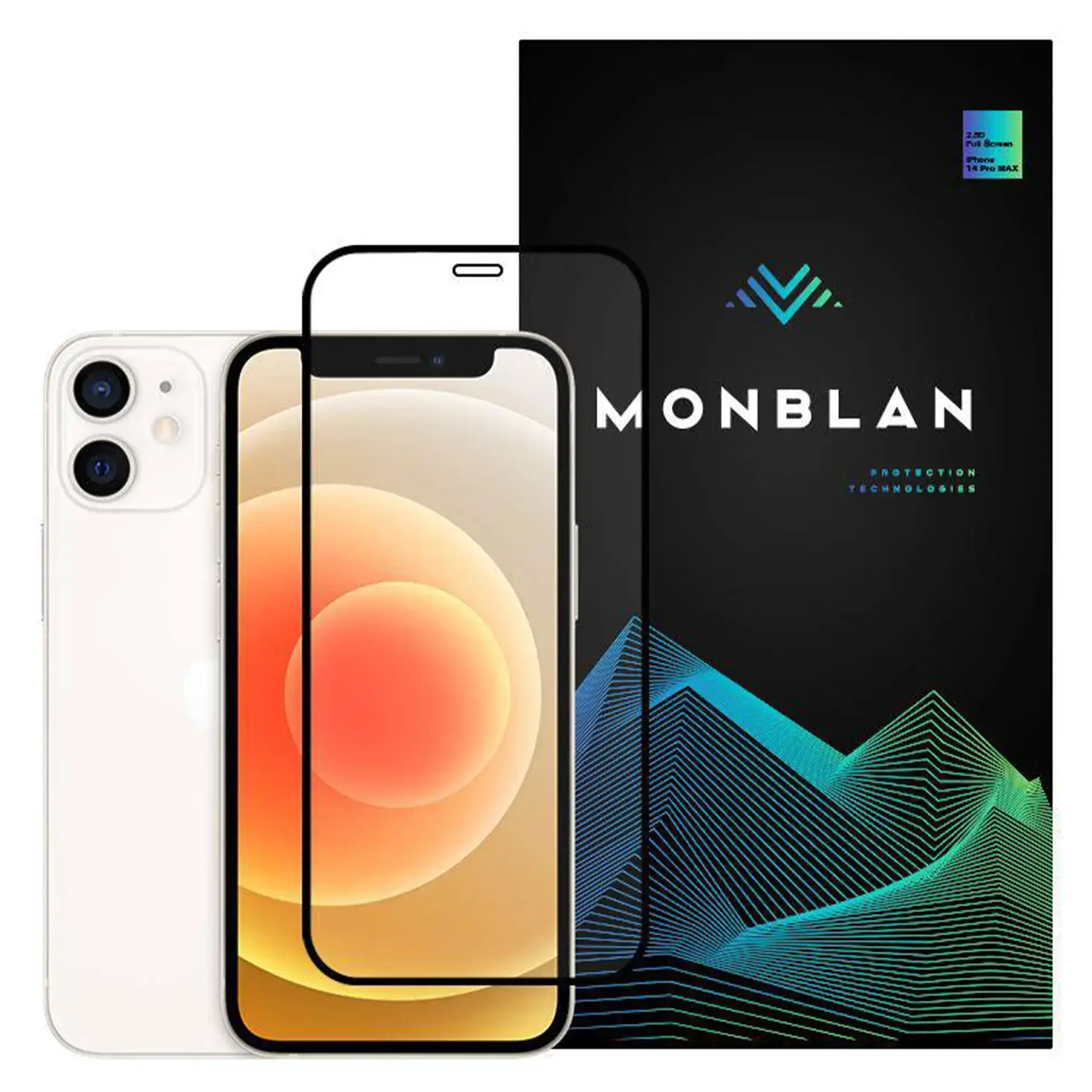 Захисне скло Monblan Anti Static для iPhone 12 mini - Black (00583)