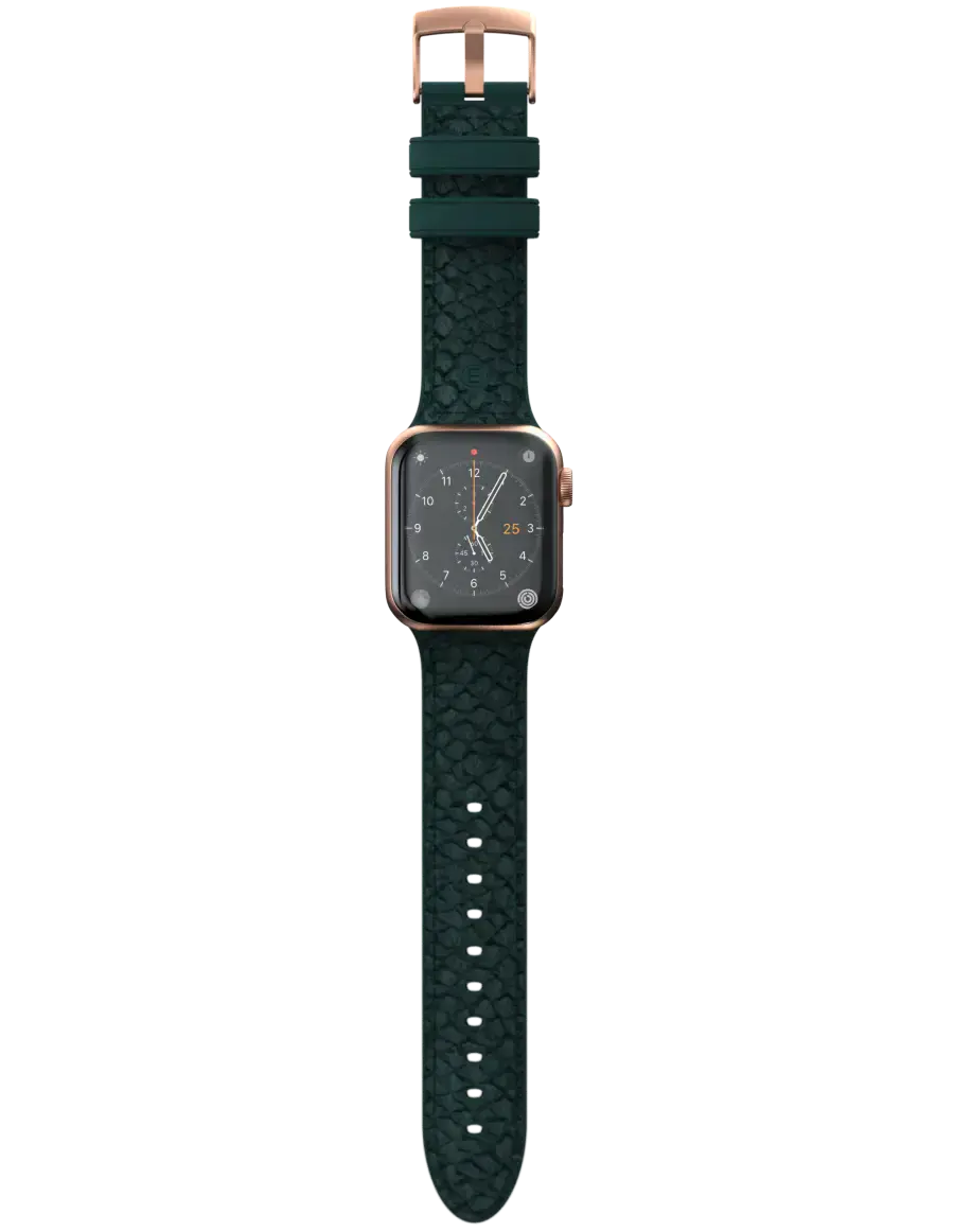 Ремінець Njord Salmon Leather Strap for Apple Watch 38/40/41/42mm - Dark Green (SL14112)