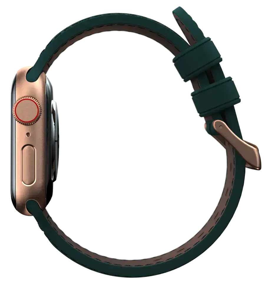 Ремінець Njord Salmon Leather Strap for Apple Watch 38/40/41/42mm - Dark Green (SL14112)