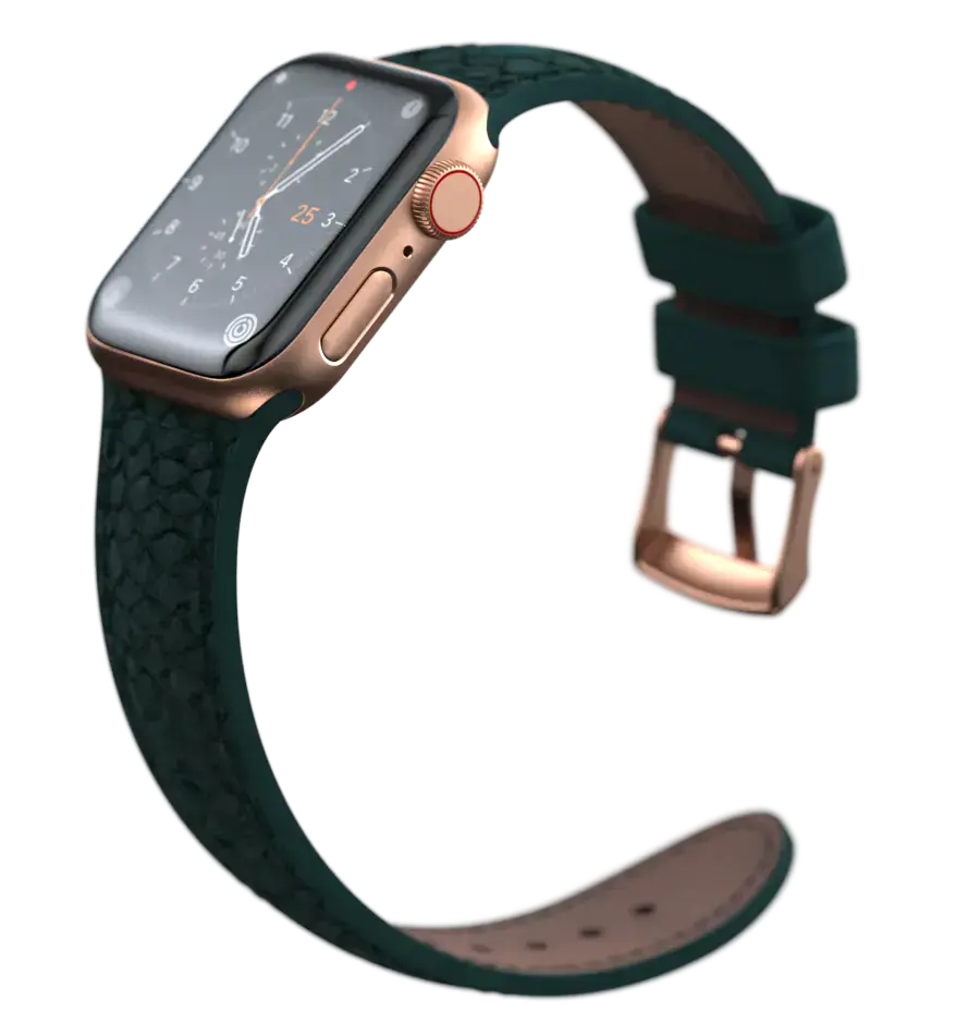 Ремінець Njord Salmon Leather Strap for Apple Watch 38/40/41/42mm - Dark Green (SL14112)