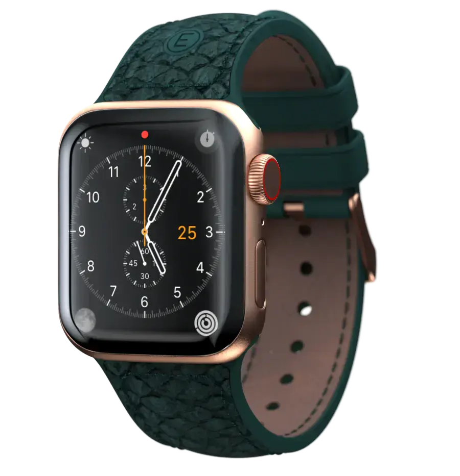 Ремінець Njord Salmon Leather Strap for Apple Watch 38/40/41/42mm - Dark Green (SL14112)