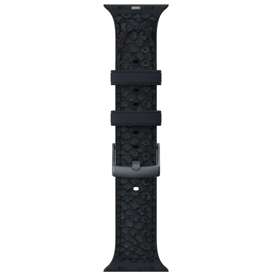 Ремешок Njord Salmon Leather Strap for Apple Watch 38/40/41/42mm - Dark Grey (SL14110)
