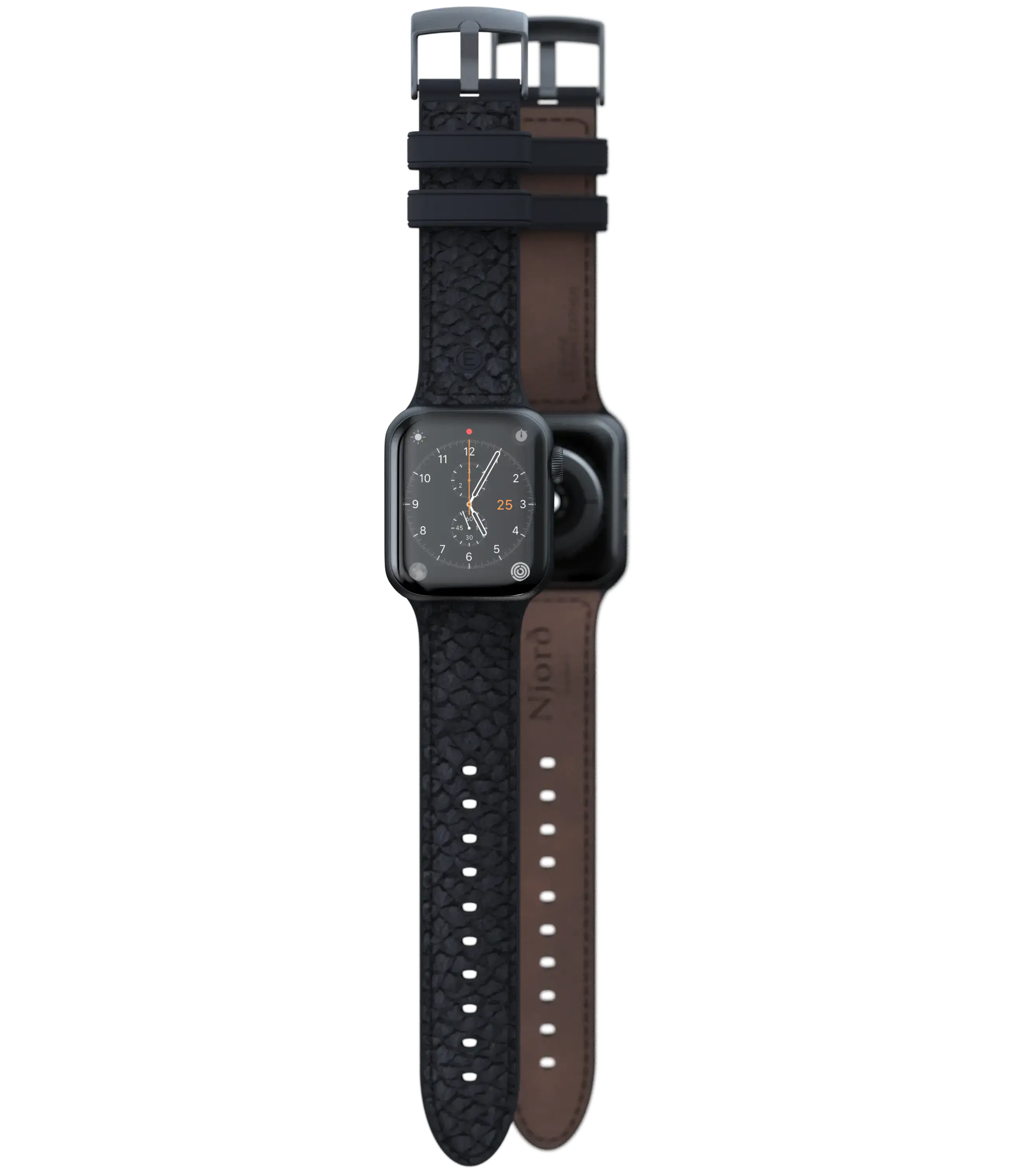Ремінець Njord Salmon Leather Strap for Apple Watch 38/40/41/42mm - Dark Grey (SL14110)