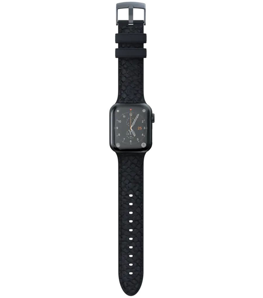 Ремешок Njord Salmon Leather Strap for Apple Watch 44/45/46/49mm - Dark Grey (SL14120)
