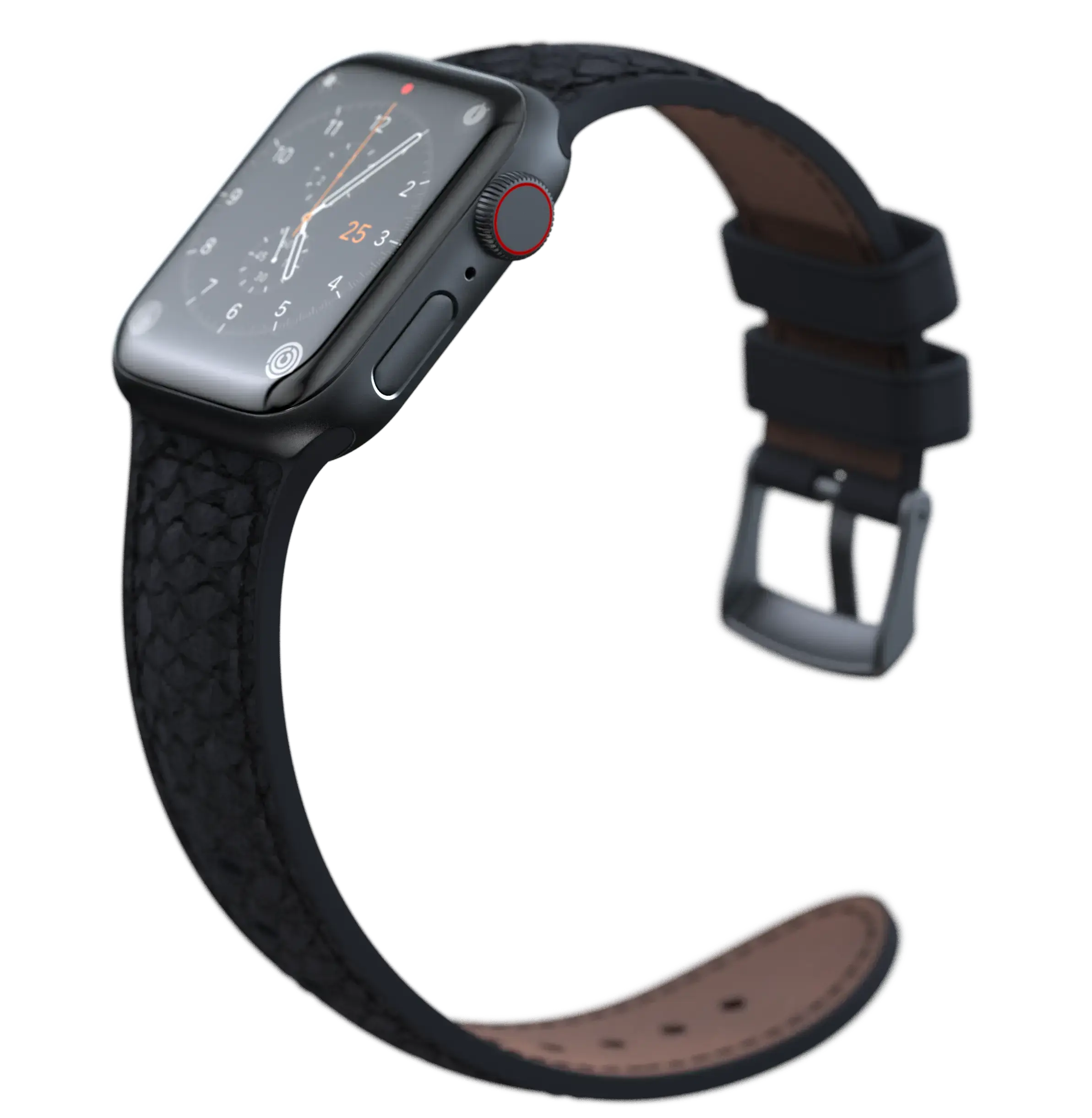 Ремешок Njord Salmon Leather Strap for Apple Watch 44/45/46/49mm - Dark Grey (SL14120)