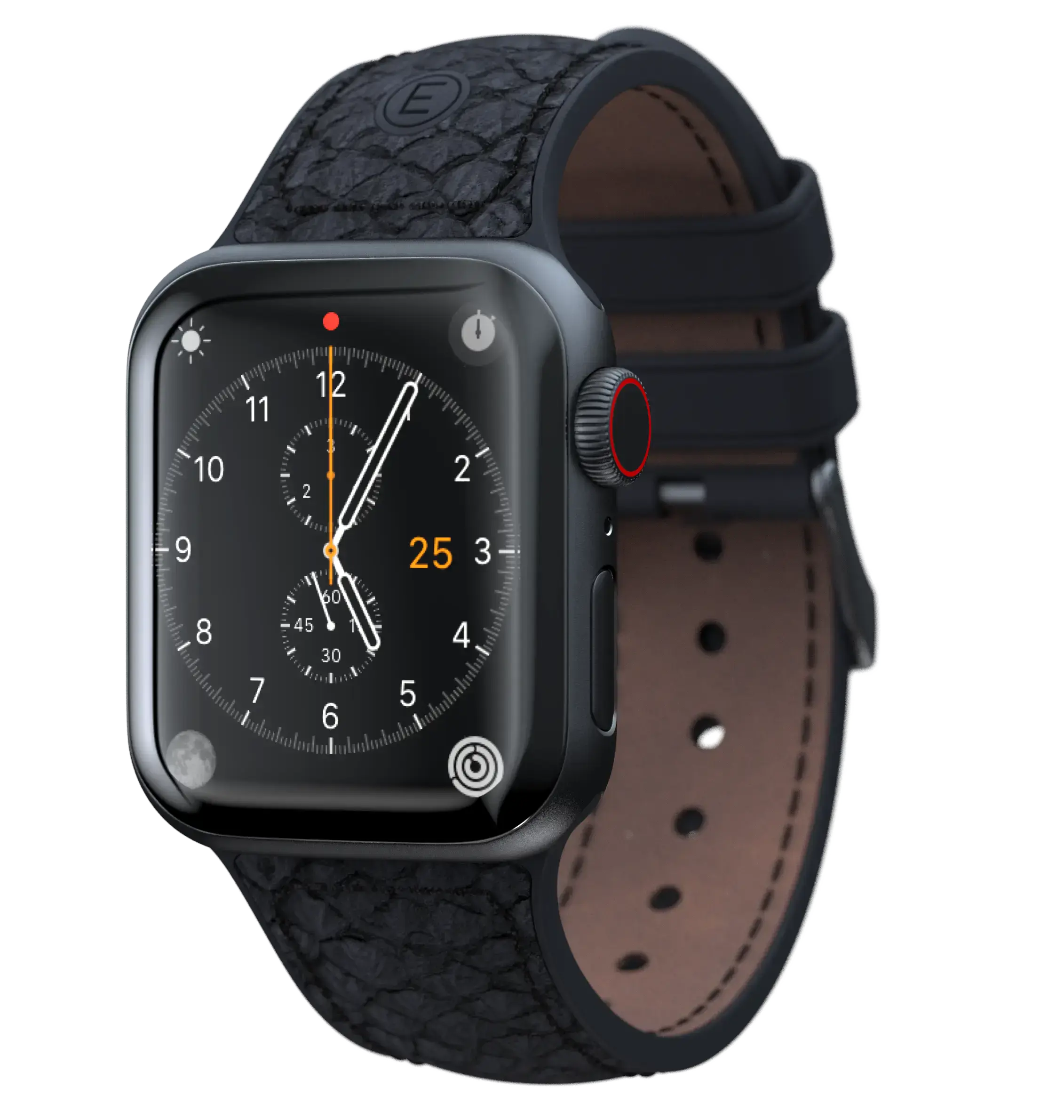 Ремешок Njord Salmon Leather Strap for Apple Watch 44/45/46/49mm - Dark Grey (SL14120)