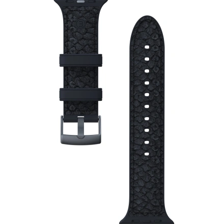 Ремешок Njord Salmon Leather Strap for Apple Watch 44/45mm - Dark Grey (SL14120)