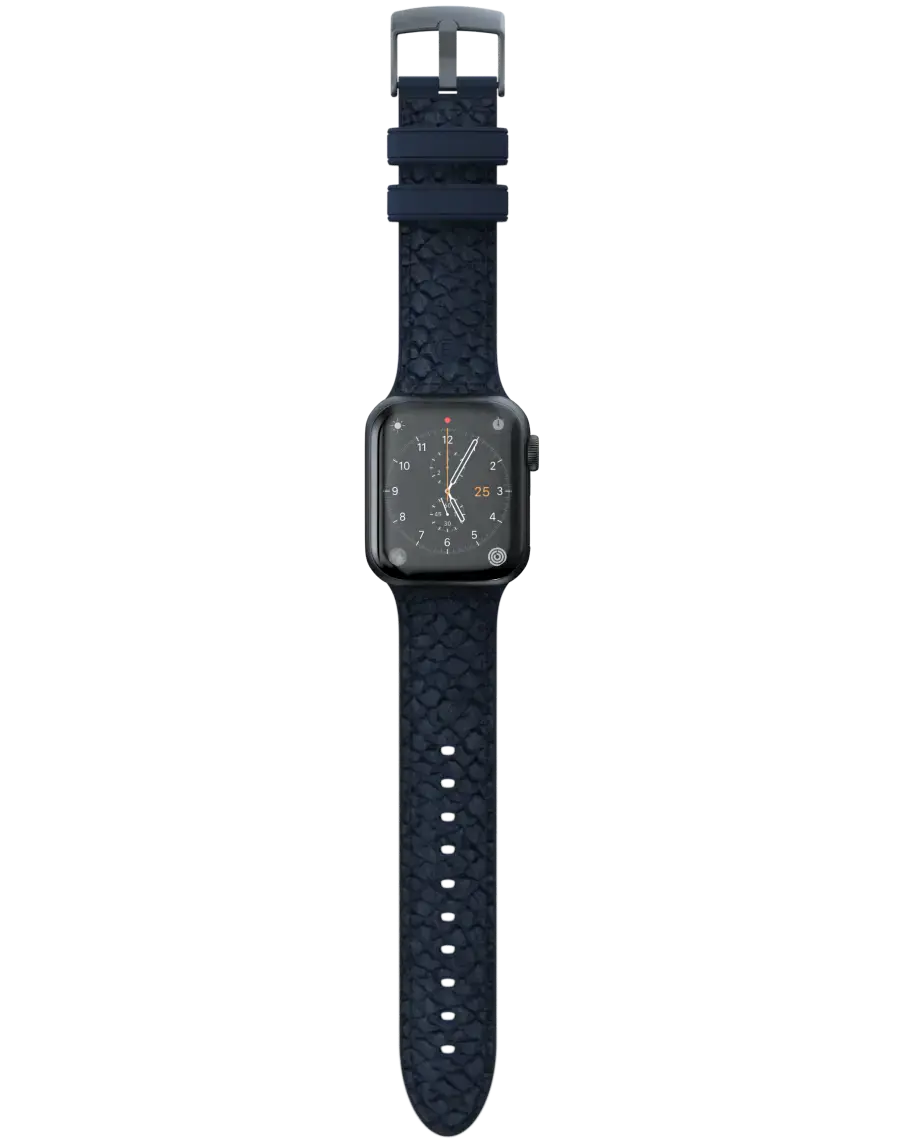 Ремінець Njord Salmon Leather Strap for Apple Watch 44/45/46/49mm - Petrol (SL14121)