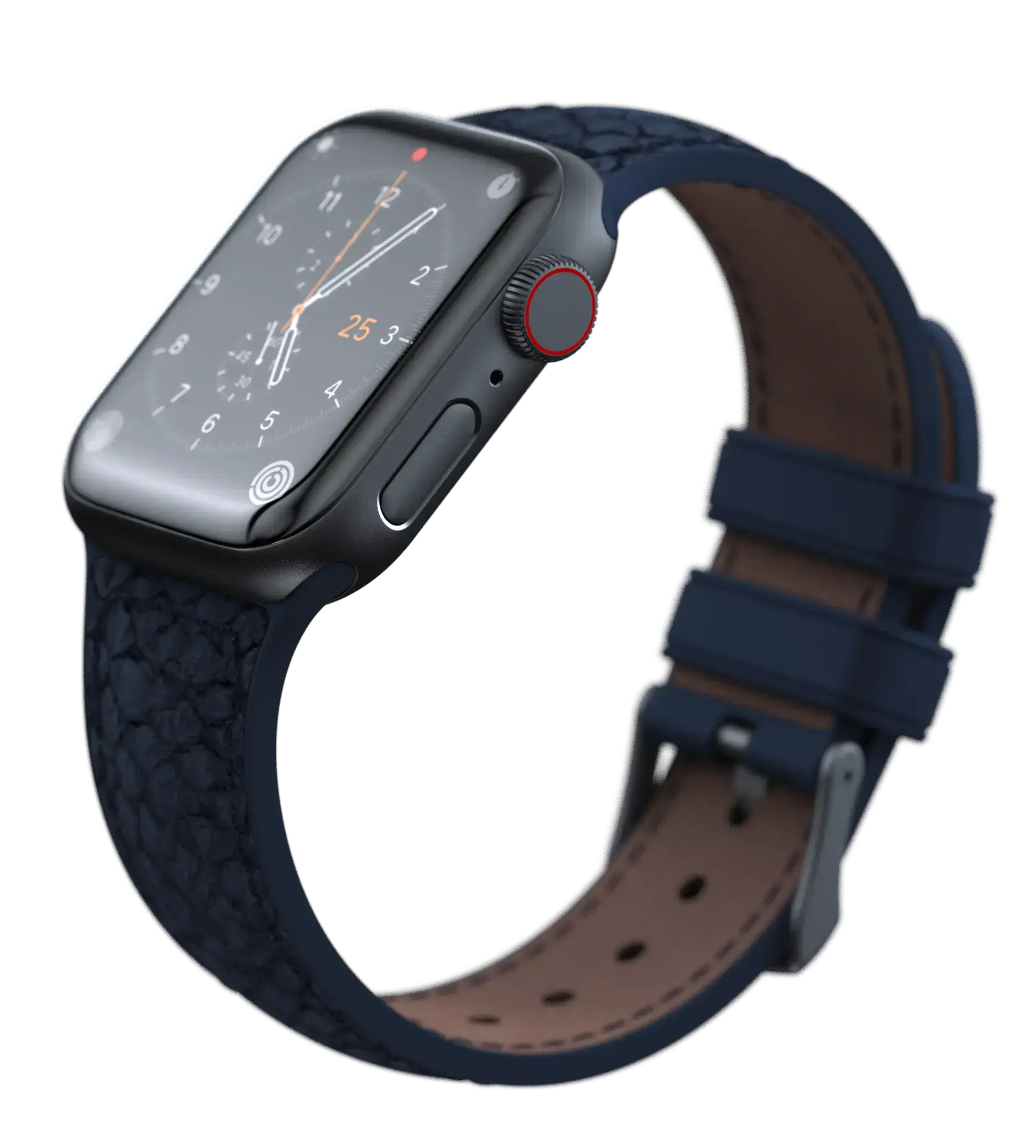 Ремінець Njord Salmon Leather Strap for Apple Watch 44/45/46/49mm - Petrol (SL14121)