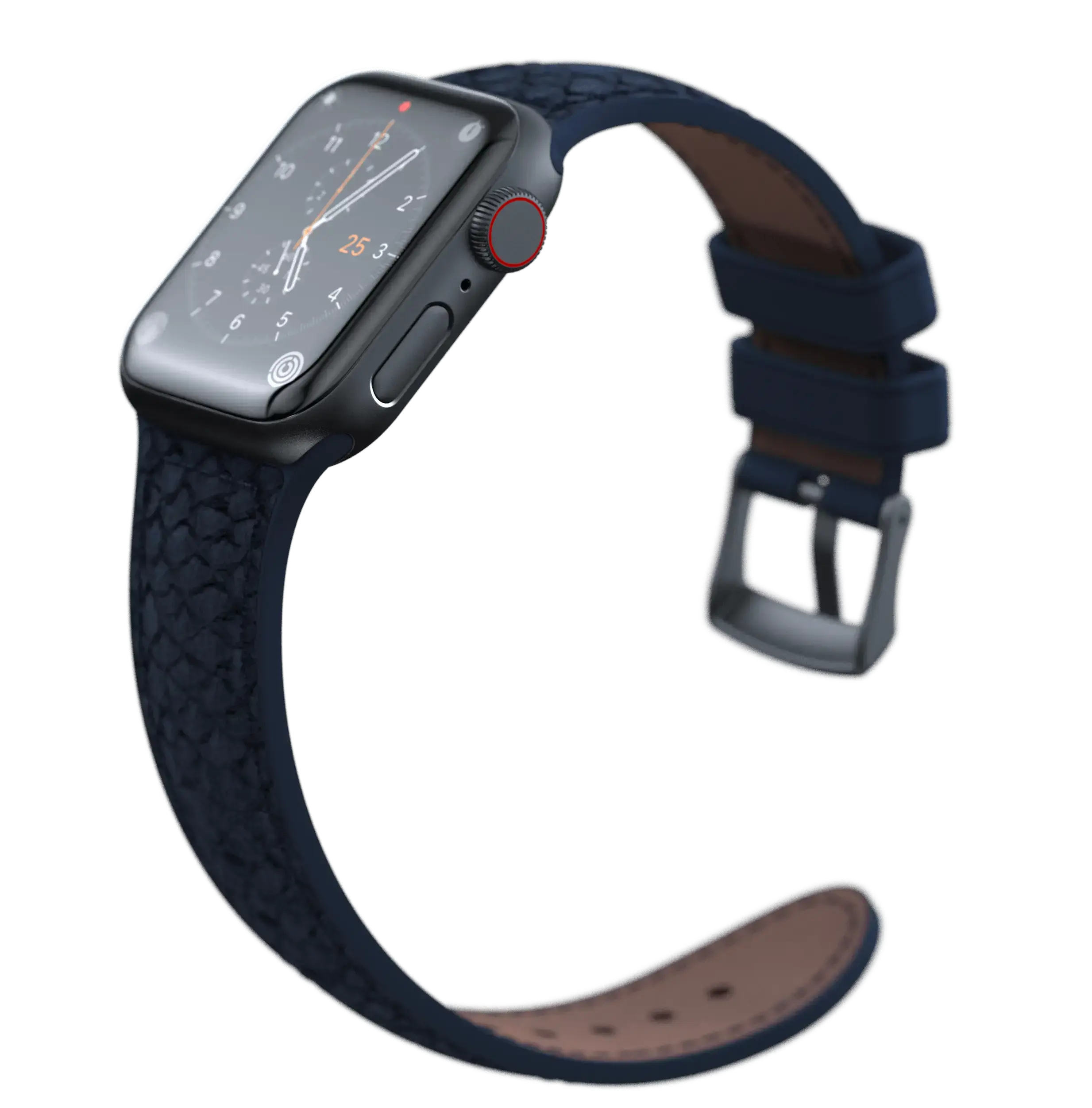 Ремінець Njord Salmon Leather Strap for Apple Watch 44/45/46/49mm - Petrol (SL14121)