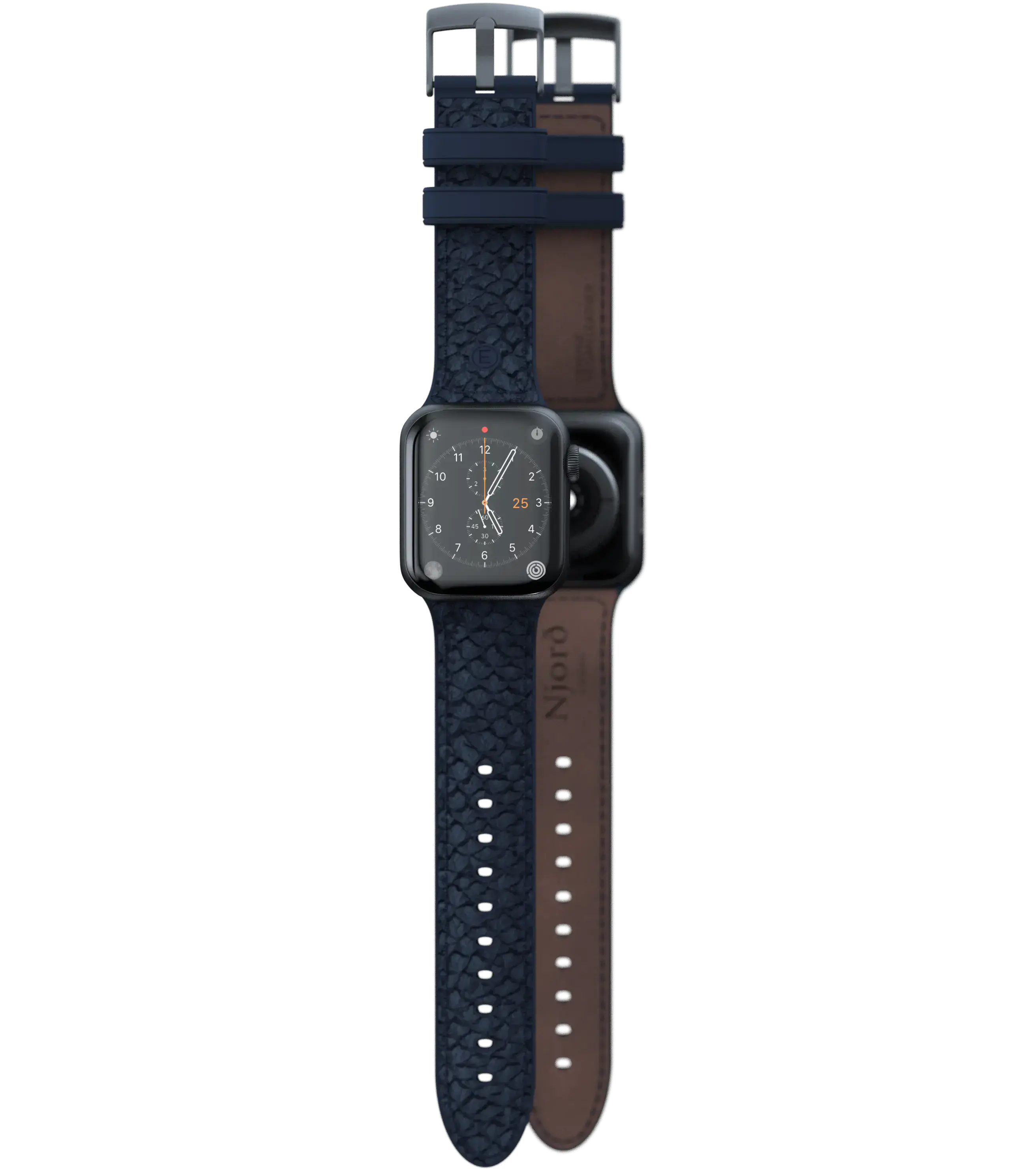 Ремінець Njord Salmon Leather Strap for Apple Watch 44/45/46/49mm - Petrol (SL14121)