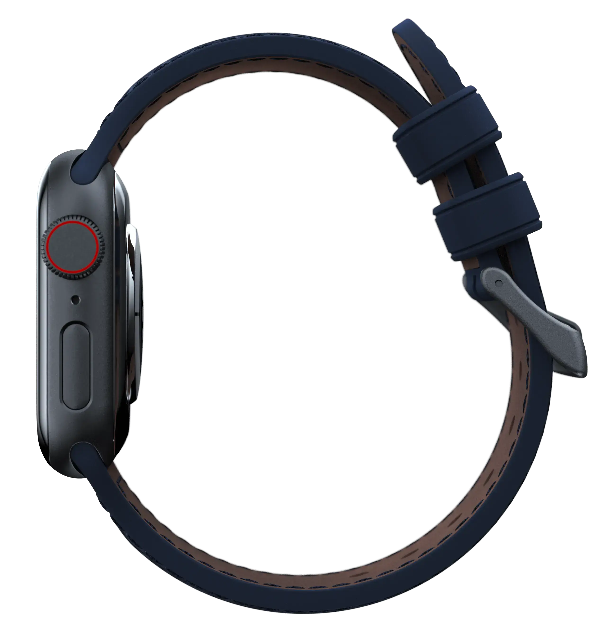 Ремінець Njord Salmon Leather Strap for Apple Watch 44/45/46/49mm - Petrol (SL14121)