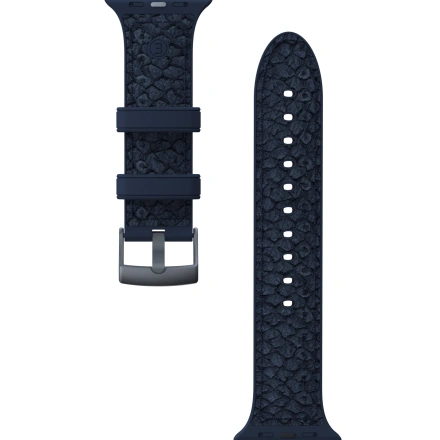 Ремешок Njord Salmon Leather Strap for Apple Watch 44/45mm - Petrol (SL14121)