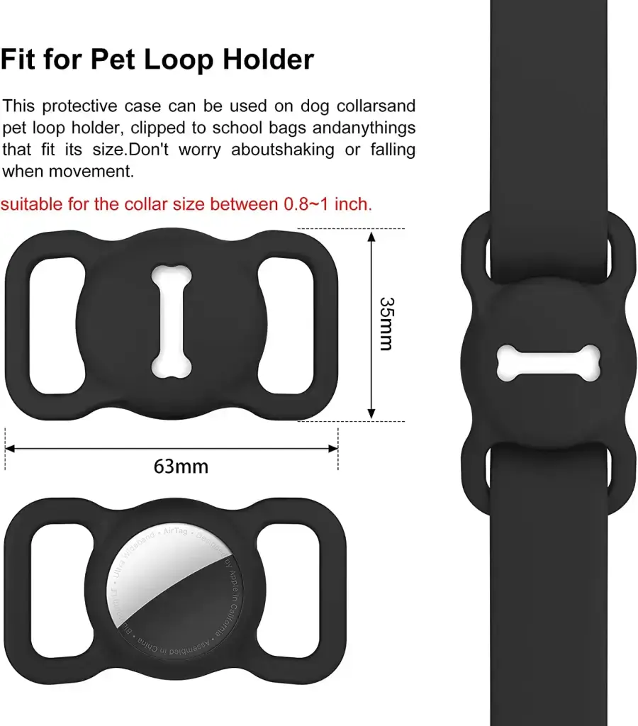 Держатель DLENP Dog Collar Holder for AirTag - Black (B097RLJ77Y)