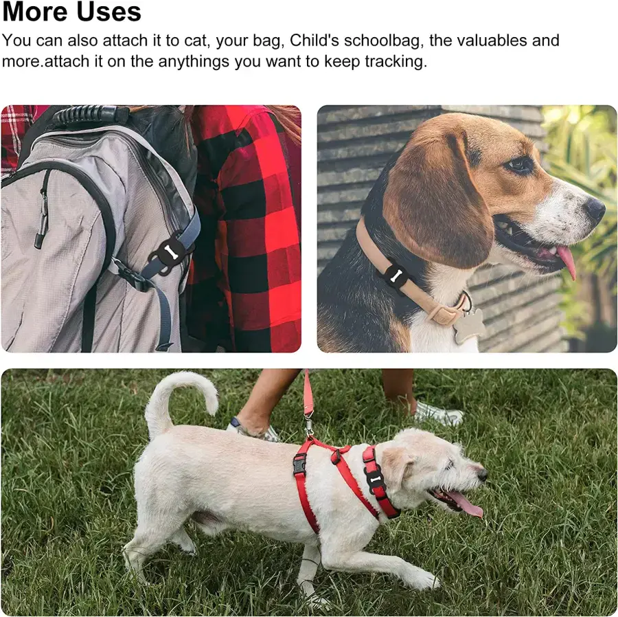 Держатель DLENP Dog Collar Holder for AirTag - Black (B097RLJ77Y)