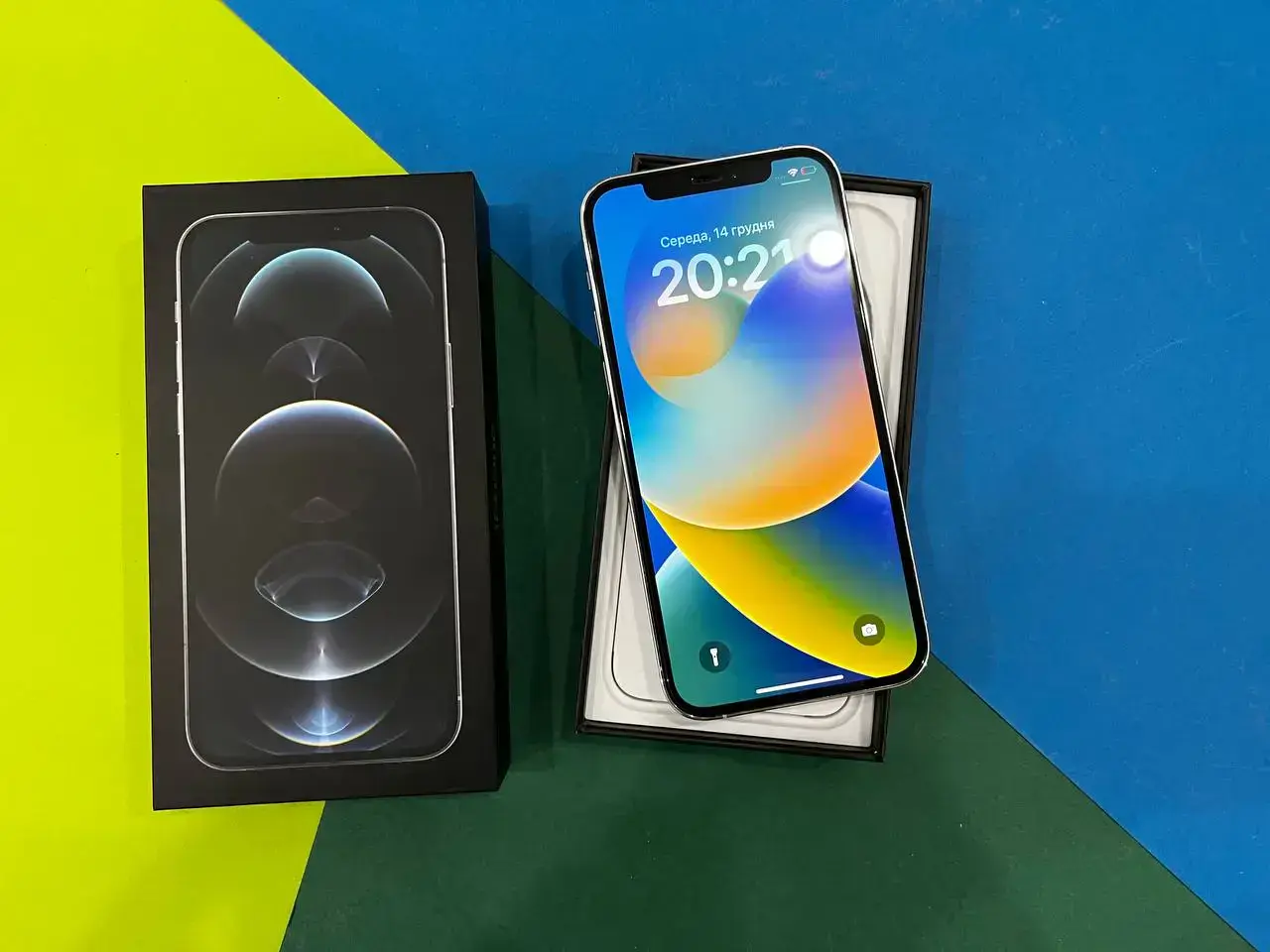 📲USED Apple iPhone 12 Pro 128GB Silver (MGLP3, MGML3),🔋84% (Стан - 9/10, Комплект - повний | гарантія - 1 міс.)