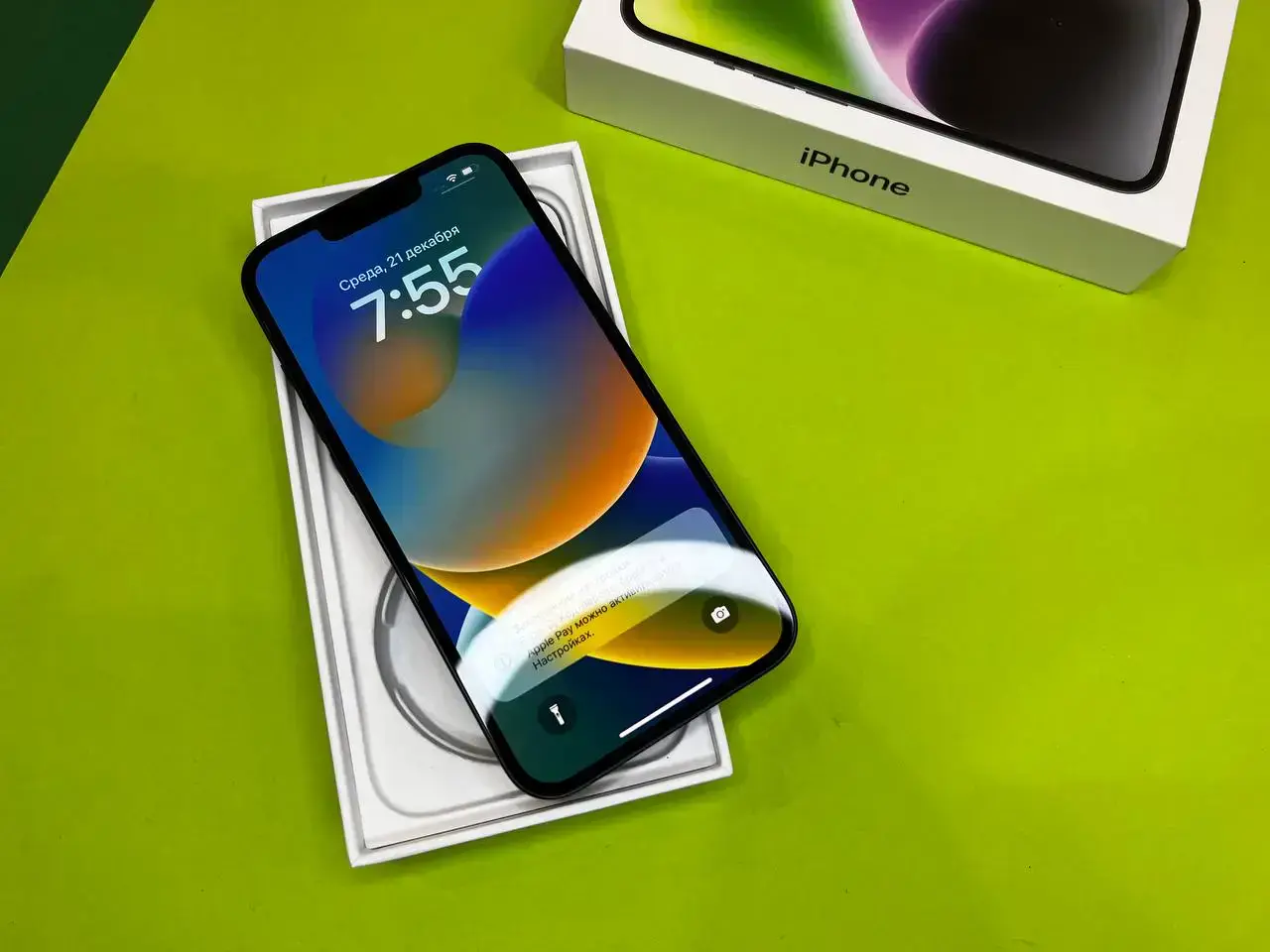 📲USED Apple iPhone 14 128GB Midnight (MPUF3),🔋100% (Стан - 9.5/10, актив 20.10.2022 повний комплект)