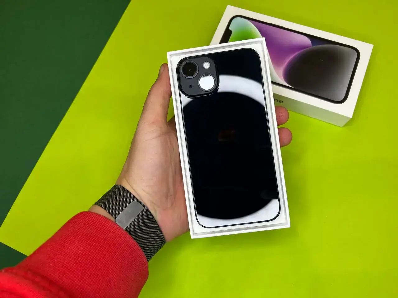 📲USED Apple iPhone 14 128GB Midnight (MPUF3),🔋100% (Стан - 9.5/10, актив 20.10.2022 повний комплект)