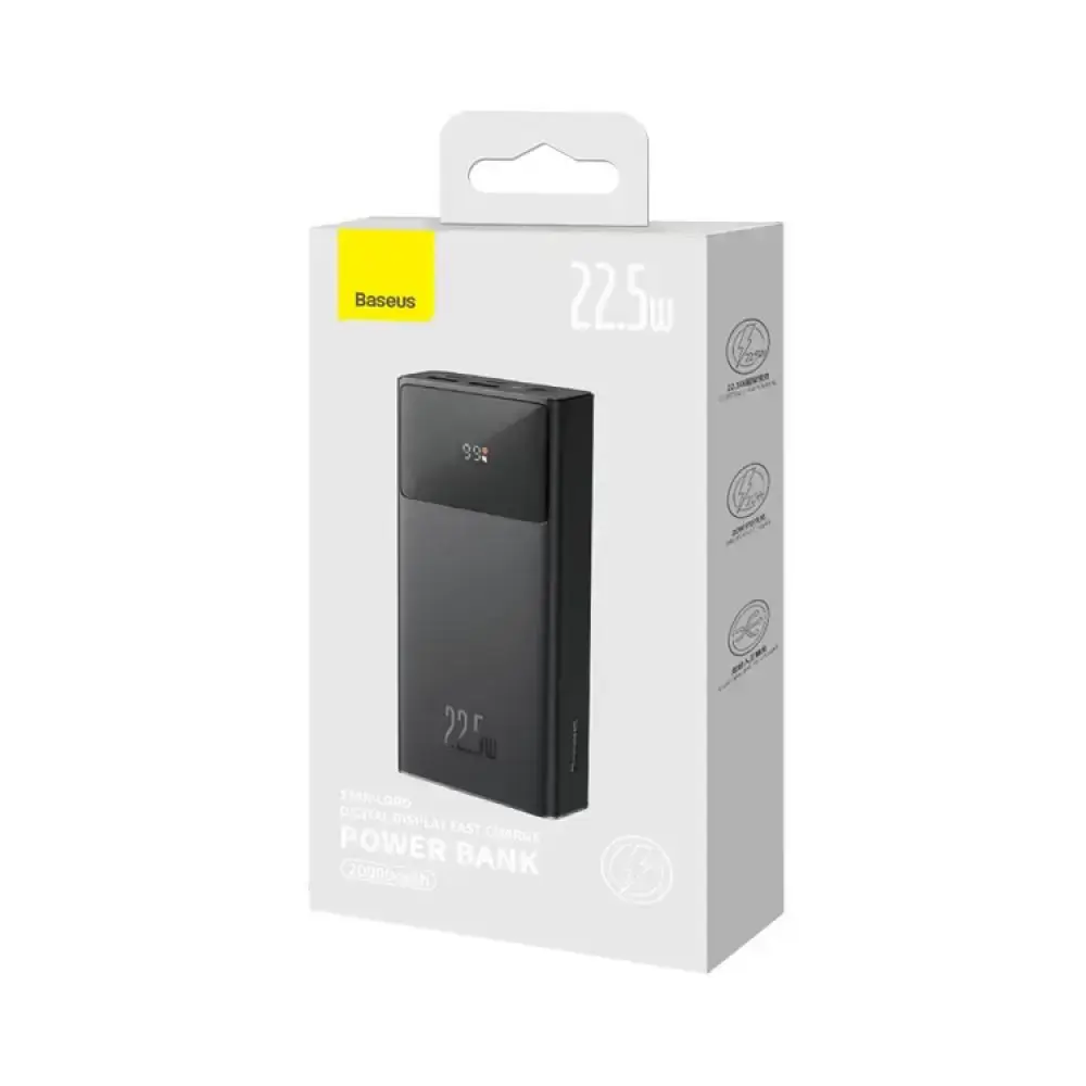 Внешний аккумулятор Baseus Star Lord Display 22.5W 20000 mAh Black (PPXJ060001)