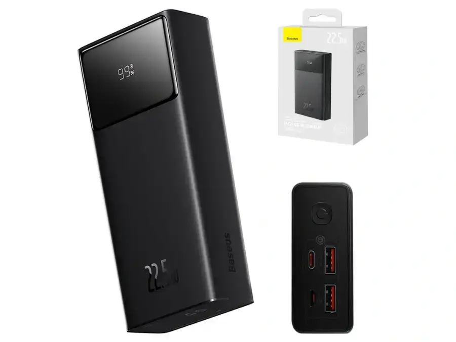 Зовнішній акумулятор Baseus Star Lord Display 22.5W 30000 mAh Black (PPXJ060101)