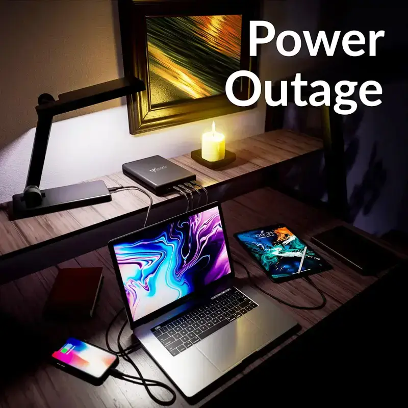 Зовнішній акумулятор Voltero 50000mAh S50 PD/100W QC/3.0/18W USB-Cx2, USB-Ax2 (8720828063200, 6090537940980)