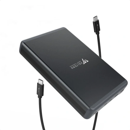 Зовнішній акумулятор Voltero 50000mAh S50 PD/100W QC/3.0/18W USB-Cx2, USB-Ax2 (8720828063200, 6090537940980)