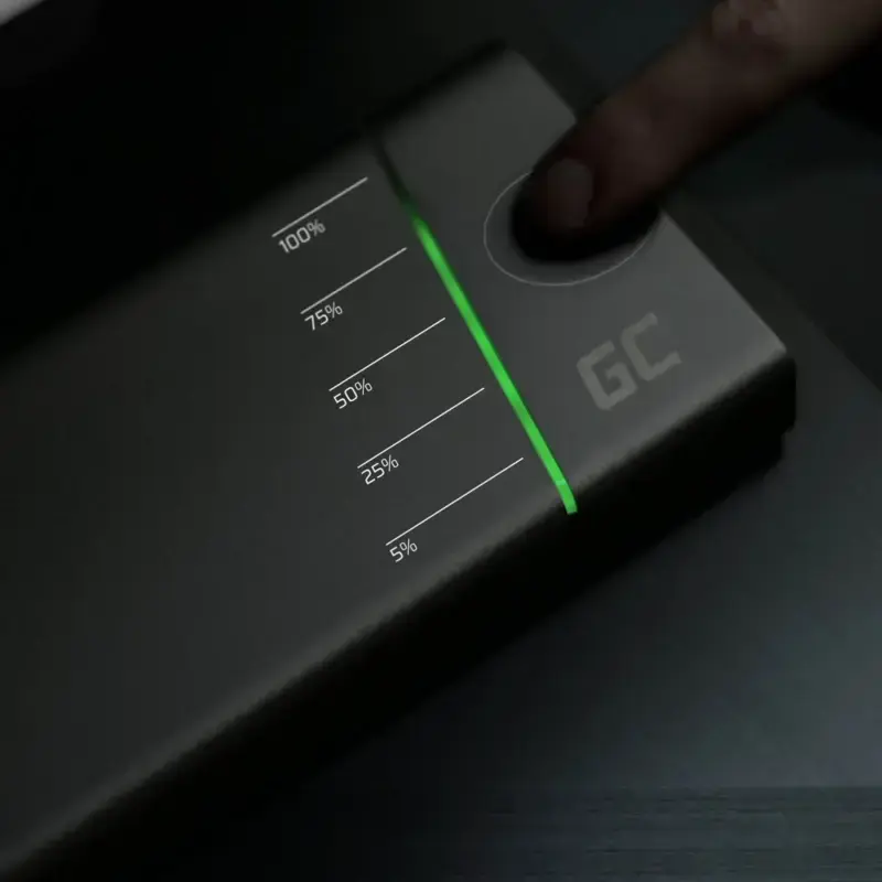 Зовнішній акумулятор Green Cell GC PowerPlay Ultra 128 W 26800 mAh - Black (PBGC04)