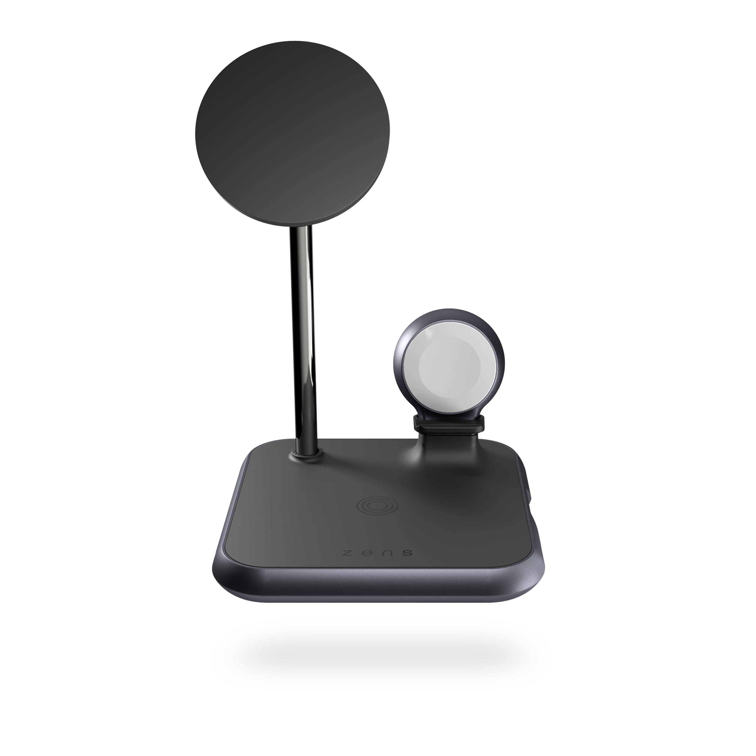 Магнітний бездротовий зарядний пристрій 4-в-1 Zens Magnetic + Watch Aluminium Wireless Charger Black (ZEDC20B/00)