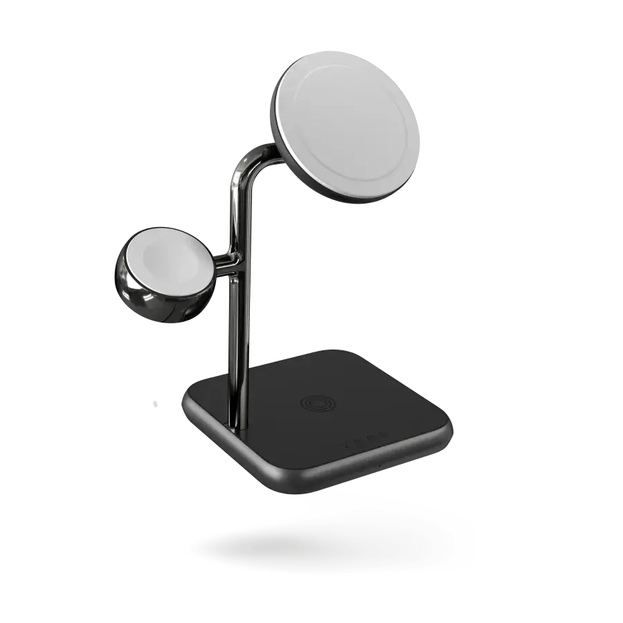 Бездротова зарядна станція Zens 4-in-1 MagSafe + Watch Wireless Charging Station - Black (ZEDC22B/00)