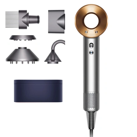 Фен для волос Dyson Supersonic HD07 Nickel/Copper Gift Edition (411117-01)