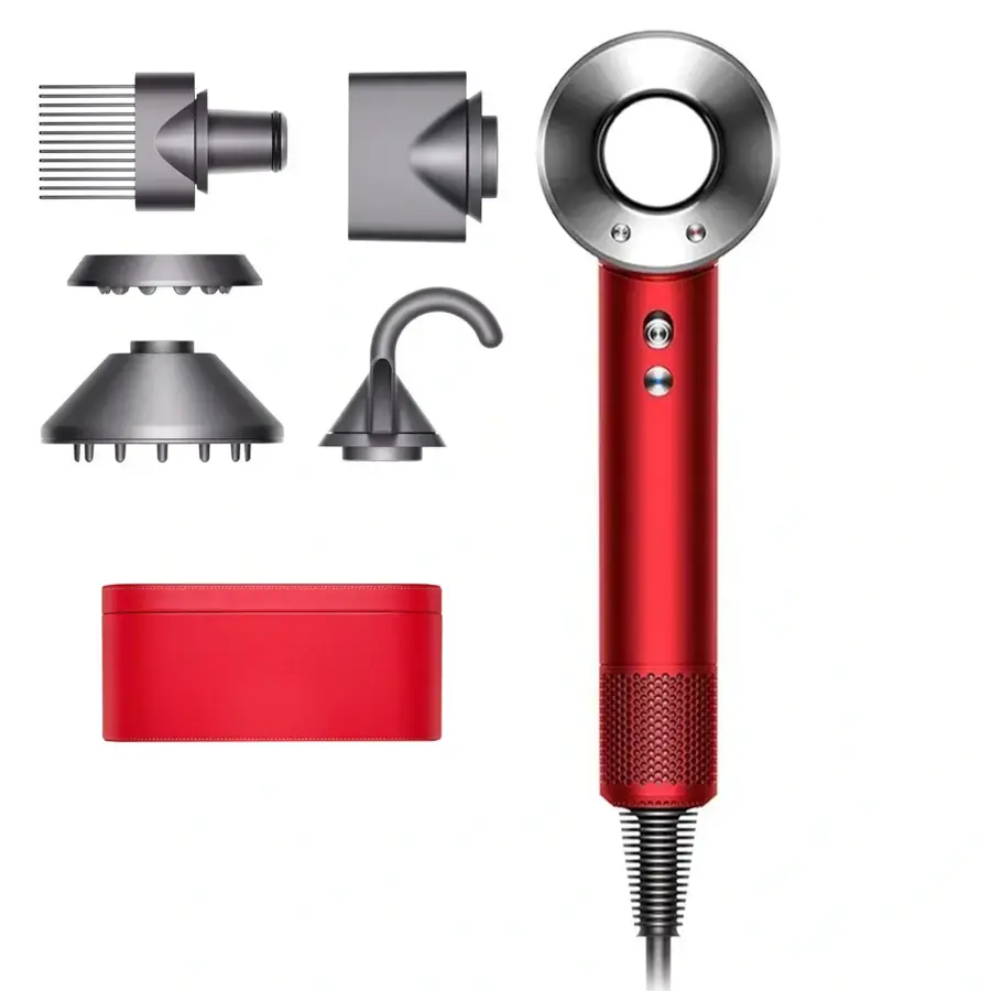 Фен для волосся Dyson Supersonic HD07 Red/Nickel (397704-01)