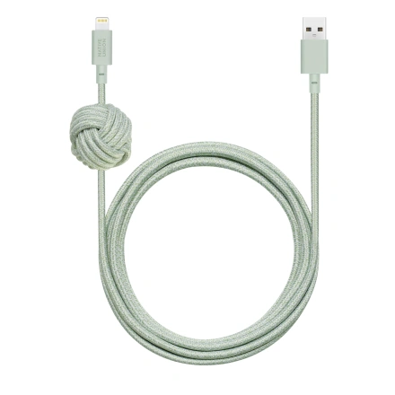 Кабель Native Union Night Cable USB-A to Lightning Green (3 m) (NCABLE-L-GRN-AP)