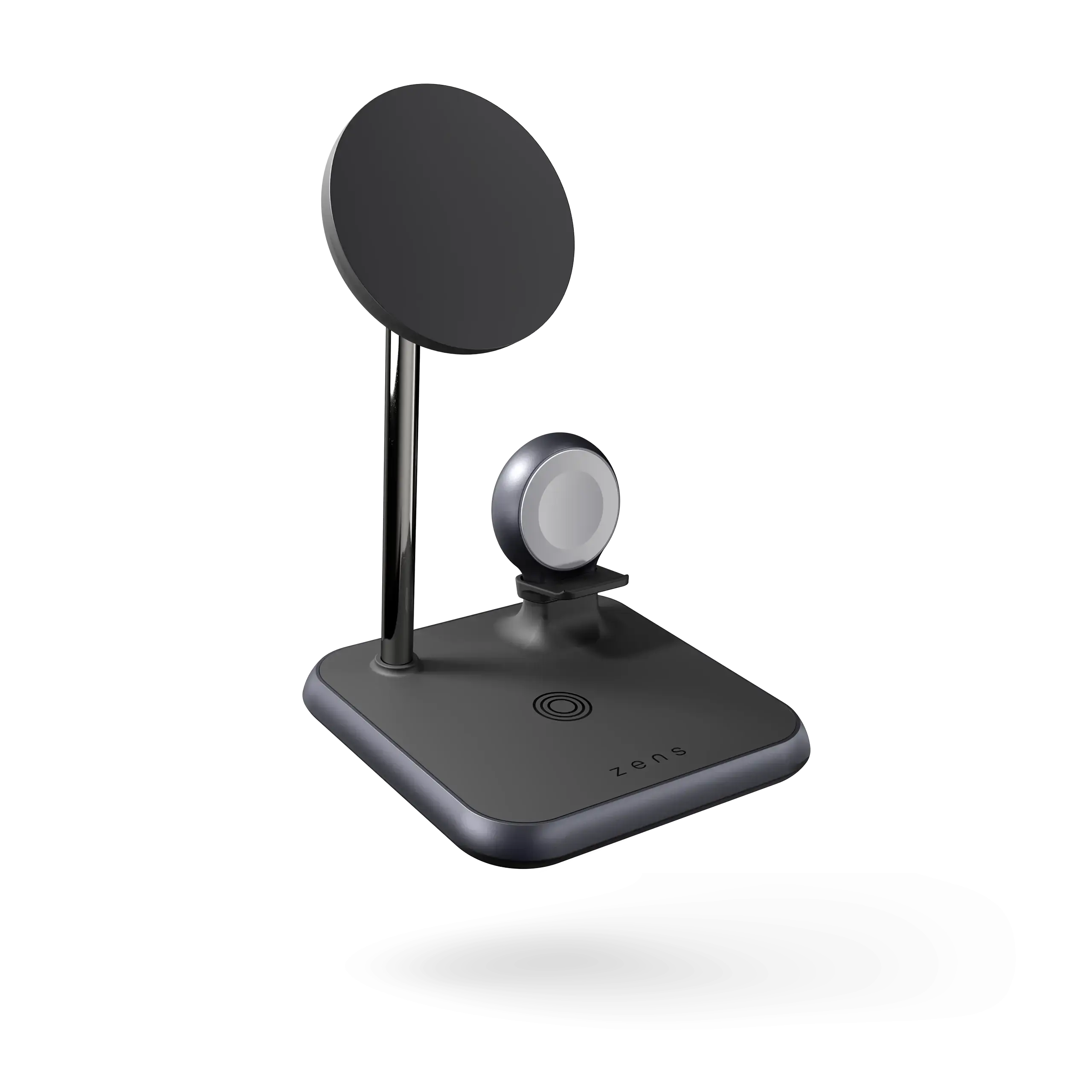 Магнитное беспроводное зарядное устройство 4-в-1 Zens Magnetic + Watch Aluminium Wireless Charger Black (ZEDC20B/00)