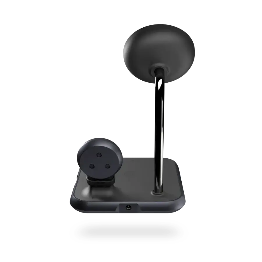 Магнітний бездротовий зарядний пристрій 4-в-1 Zens Magnetic + Watch Aluminium Wireless Charger Black (ZEDC20B/00)