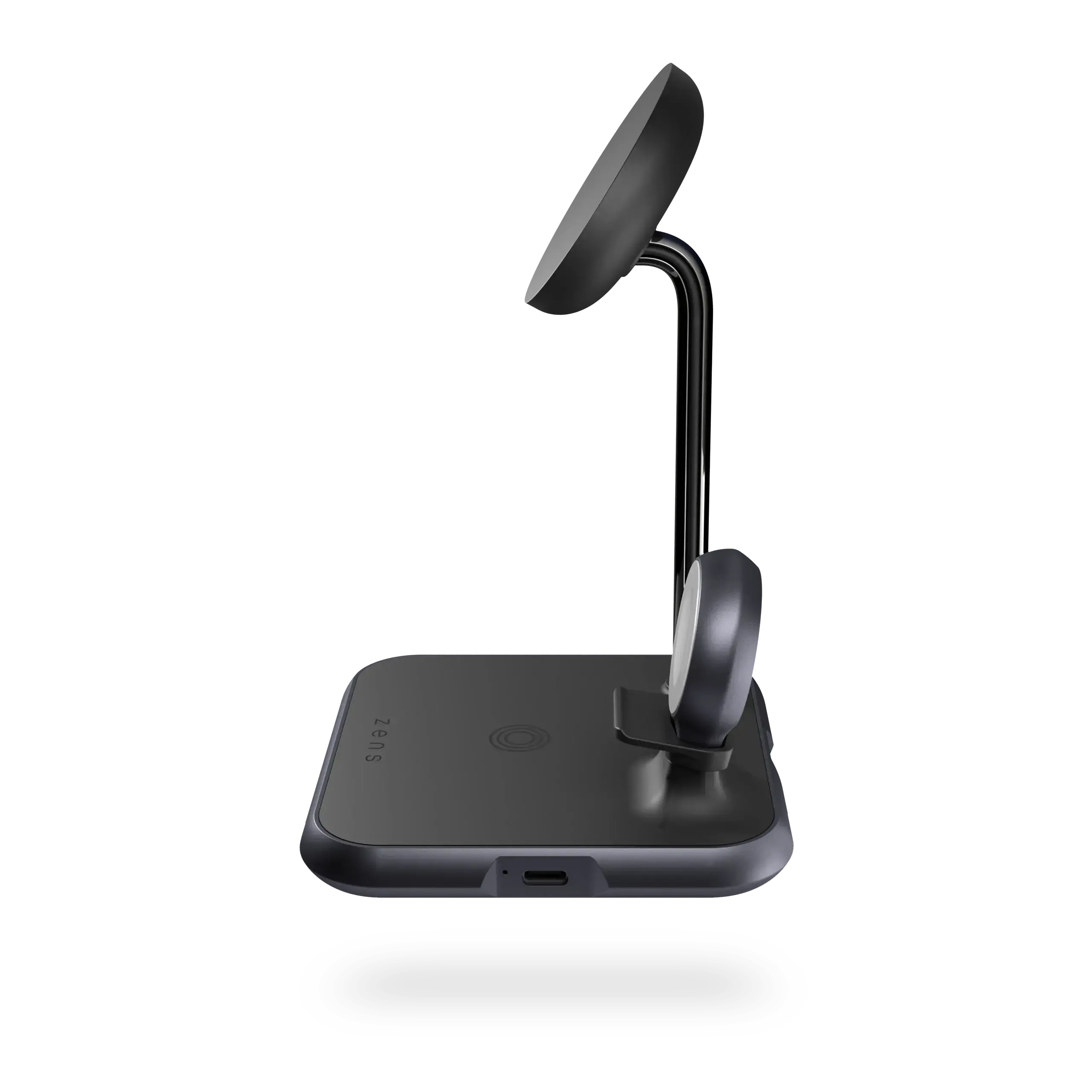 Магнитное беспроводное зарядное устройство 4-в-1 Zens Magnetic + Watch Aluminium Wireless Charger Black (ZEDC20B/00)