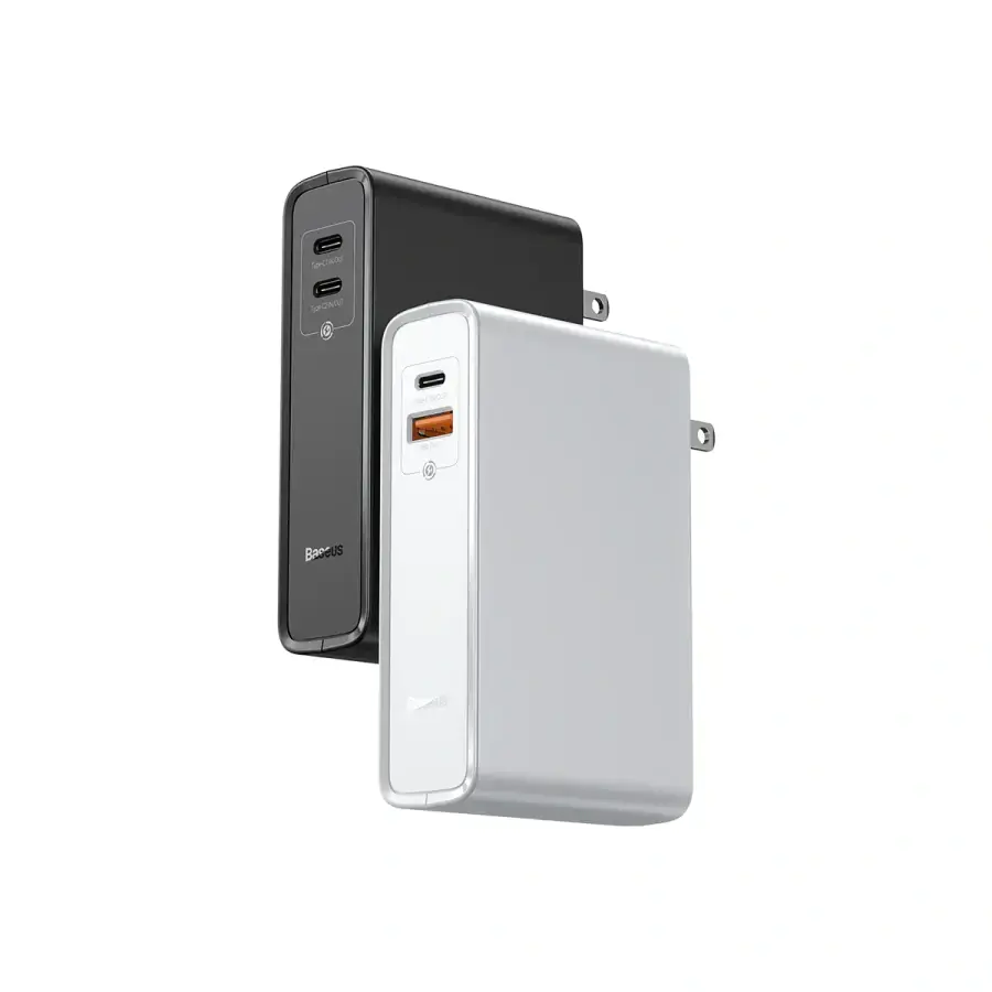 Мережевий зарядний пристрій та зовнішній акумулятор Baseus GaN Power Bank 10000mAh & Charger 45W Black (PPNLD-C01)