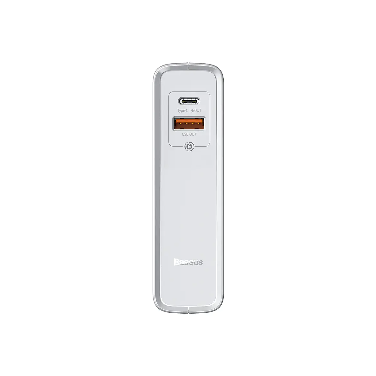Мережевий зарядний пристрій та зовнішній акумулятор Baseus GaN Power Bank 10000mAh & Charger 45W White (PPNLD-F02)