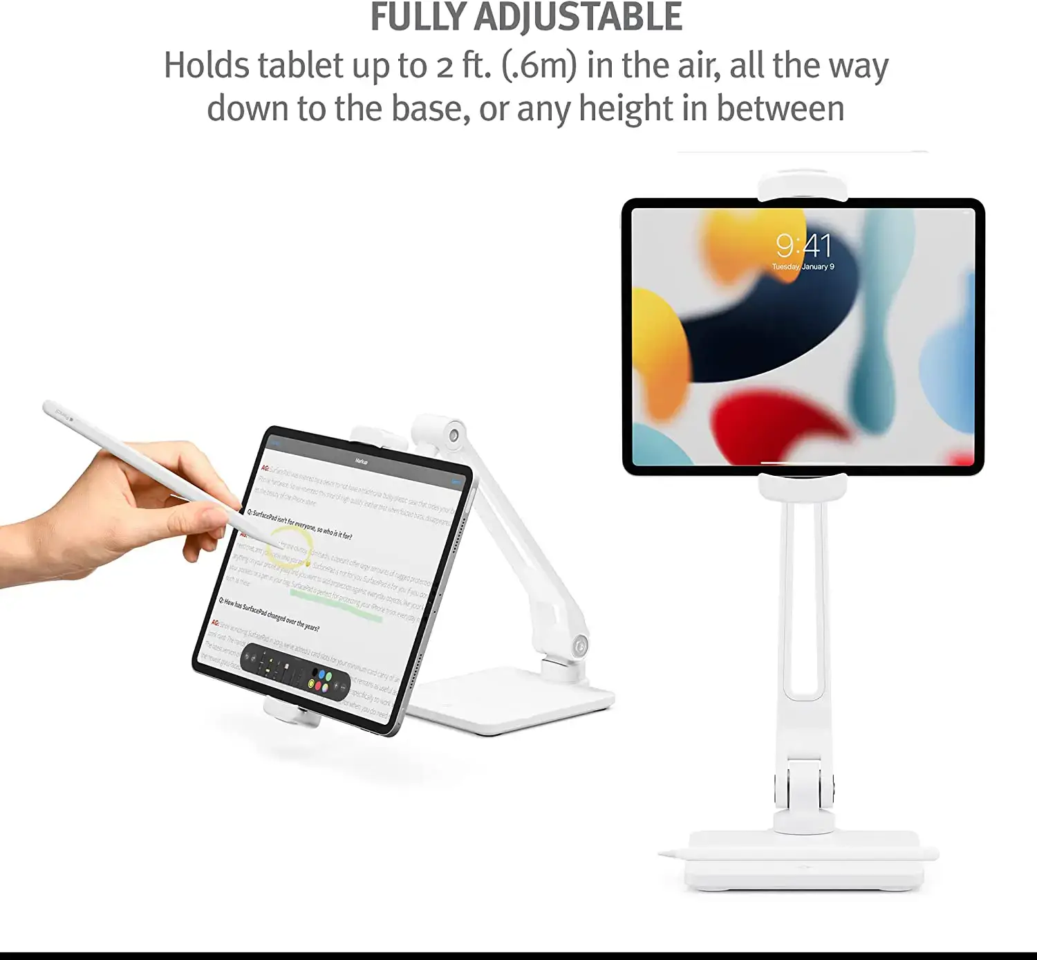 Подставка Twelve South HoverBar Duo (2nd Gen) for iPads/Tablets Matte - White (12-2144)