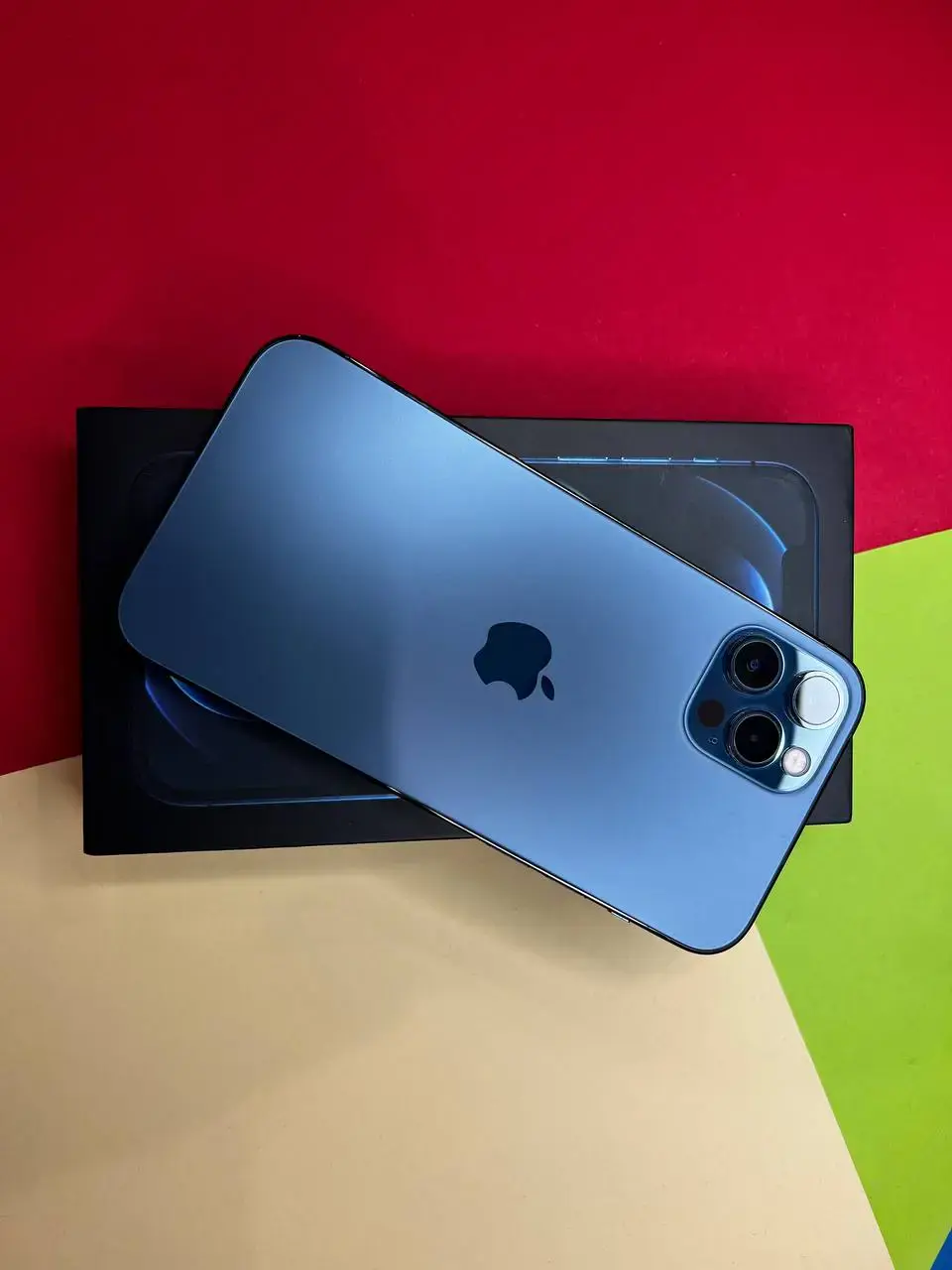 📲USED Apple iPhone 12 Pro 512GB Pacific Blue (MGM43, MGMX3),🔋86% (Стан - 9.5/10, Комплект - iPhone, коробка | гарантія - 1 міс.)