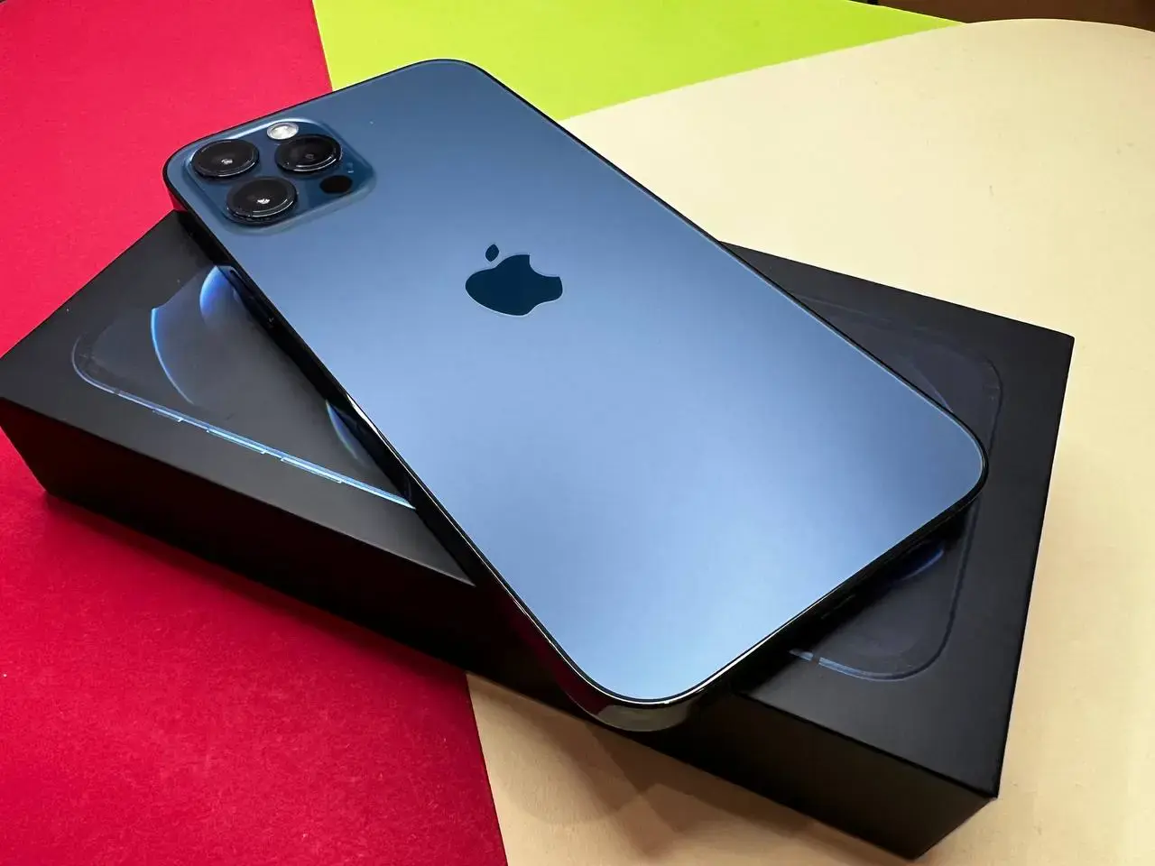 📲USED Apple iPhone 12 Pro 512GB Pacific Blue (MGM43, MGMX3),🔋86% (Стан - 9.5/10, Комплект - iPhone, коробка | гарантія - 1 міс.)