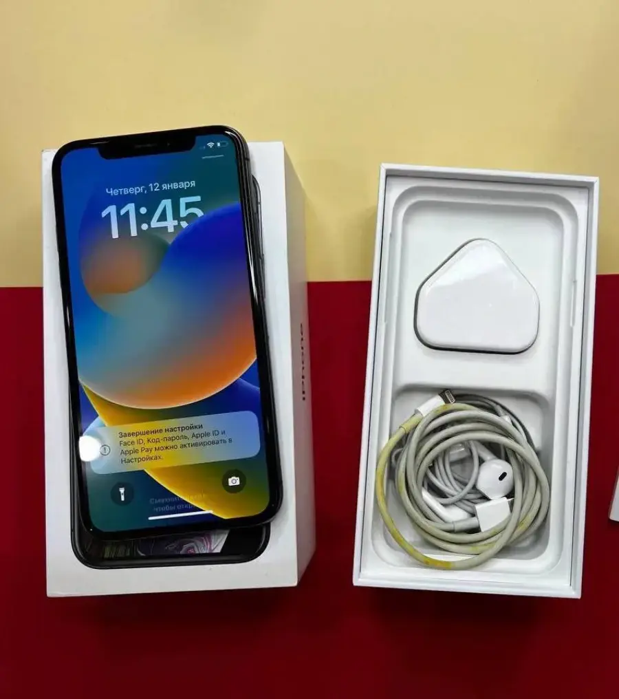 📲USED Apple iPhone XS 256GB Space Gray (MT9H2),🔋100% (Стан - 9/10, Комплект - iPhone, коробка | гарантія - 1 міс.)