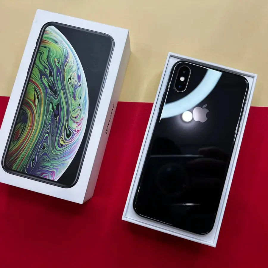 📲USED Apple iPhone XS 64GB Space Gray (MT9E2), 100% (Стан - 9/10, Комплект - iPhone, коробка | гарантія - 1 міс.)
