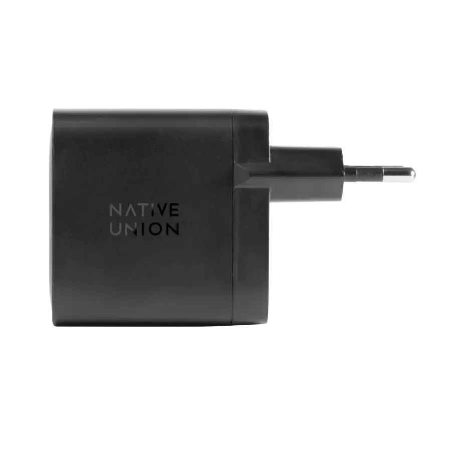 Зарядний пристрій Native Union Fast GaN Charger PD 65W Black (FAST-PD65-BLK-EU)
