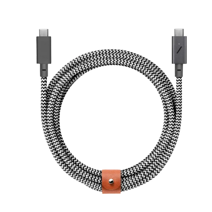 Native Union Belt Cable USB-C to USB-C Pro Zebra (2.4 m) (BELT-C-ZEB-PRO-NP)