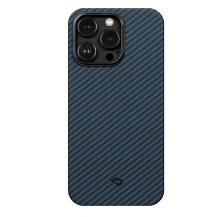 Чохол Pitaka MagEZ Case 3 for iPhone 14 Pro Max - Twill 1500D Black/Blue (KI1408PM)
