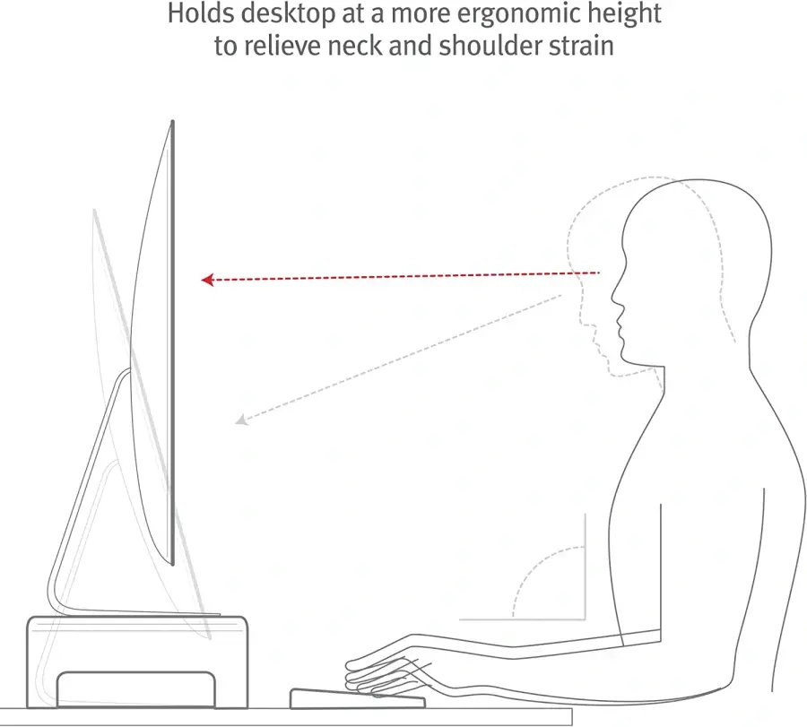 Алюмінієва підставка Twelve South Curve Riser for iMac and Displays - Matte White (12-2142)