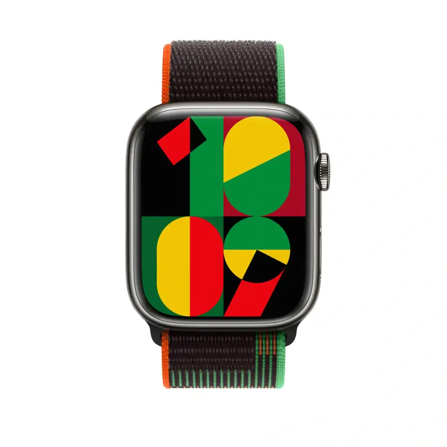 Ремінець Apple Black Unity Sport Loop для Apple Watch 38/40/41/42mm (MQTH3)