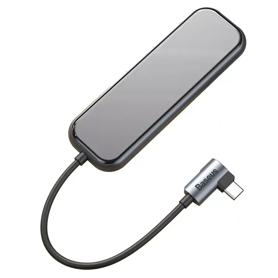 Baseus USB-Hub Multi-functional HUB (Type-C to 3xUSB3.0 + HD4K + PD) Deep Gray (CAHUB-BZ0G)